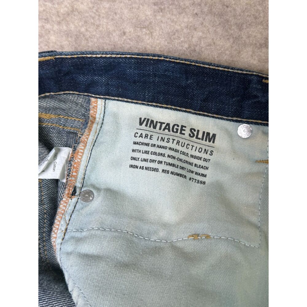 J.Crew Vintage Slim Jeans Womens 27 Distressed Dark Wash Denim Boyfriend Cotton - Picture 4 of 11
